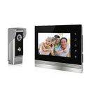 7'' Video Door Phone Doorbell Video Entry System 2-Way Intercom Kit 1-camera 1-monitor IR Night Vision Waterproof - EU Plug