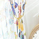 100x250cm Door Window Curtain Eyelet Floral Room Drape Divider Butterfly