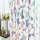 100x250cm Door Window Curtain Eyelet Floral Room Drape Divider Butterfly