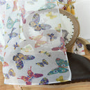 100x250cm Voile Door Window Curtain Floral Room Drape Divider Bedroom Sheer Panel Window Treatment Butterfly