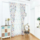 100x250cm Voile Door Window Curtain Floral Room Drape Divider Bedroom Sheer Panel Window Treatment Butterfly