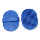 Pet Dog Puppy Bath Grooming Massage Brush Hair Comb Soft Rubber Bath Wash Tool ( Blue )