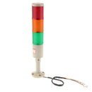 DC 24V 6W LED Signal Tower Alarm Lamp Red Green Yellow Indicator Light, Widely used in Industrial Construction Residential area, Work Zone Traffic and so on