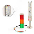 DC 24V 6W LED Signal Tower Alarm Lamp Red Green Yellow Indicator Light, Widely used in Industrial Construction Residential area, Work Zone Traffic and so on