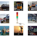 DC 24V 6W LED Signal Tower Alarm Lamp Red Green Yellow Indicator Light, Widely used in Industrial Construction Residential area, Work Zone Traffic and so on