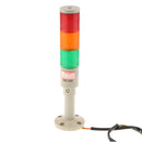 DC 24V 6W LED Signal Tower Alarm Lamp Red Green Yellow Indicator Light, Widely used in Industrial Construction Residential area, Work Zone Traffic and so on