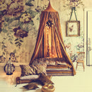 Princess Bed Canopy Mosquito Net Child Play Tent Curtains Room Decor Brown