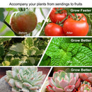 Round Panel LED Grow Light Plant Grow Lamp Bulbs Plant Growing Lamp for Hydroponic Aquatic Indoor Plants, EU Plug
