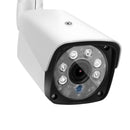 1080P HD Security Camera Indoor/Outdoor IP66 Waterproof Bullet Cameras with IR Night Vision LEDs Home Video Surveillance Kits, Metal Housing, EU Standard, White
