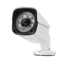 1080P HD Security Camera Indoor/Outdoor IP66 Waterproof Bullet Cameras with IR Night Vision LEDs Home Video Surveillance Kits, Metal Housing, EU Standard, White
