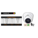 1080P HD Dome Security Camera IR Camera DVR Surveillance System EU Standard