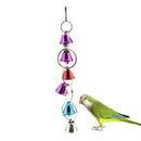 Pet Bird Parrot Cage Accessory Bell Stand Chewing Bell Swing Bar Ladder Toys