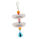 Pet Swing Bird Climb Chew Stone Parrot Cage Hanging Toy Bell Parakeet Budgie