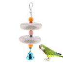 Pet Swing Bird Climb Chew Stone Parrot Cage Hanging Toy Bell Parakeet Budgie