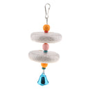 Pet Swing Bird Climb Chew Stone Parrot Cage Hanging Toy Bell Parakeet Budgie
