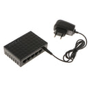 5-Port Fast Ethernet Switch Desktop Network Splitter Hub 10Mbps/100Mbps, Plug and Play, Eu Plug