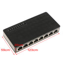 8-Port 10/100Mbps Ethernet Network Switch Desktop Fast LAN Adapter EU Plug