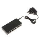 8-Port 10/100Mbps Ethernet Network Switch Desktop Fast LAN Adapter EU Plug