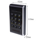 Access Control System Door Keypad Locks Touch Keypad Access Control Keypad Door Lock Outdoor 125KHz Keypad ID Support 1000 User (Black)