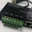4CH Passive Video Balun Transceiver Box Via Twisted Pairs BNC Male RJ45