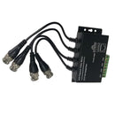 4CH Passive Video Balun Transceiver Box Via Twisted Pairs BNC Male RJ45