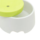 No Spill Do Not Wet the Pet Bowl No Splash Dog Cat Dish Feeder Water Drinker -Green