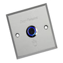 Door Exit Button Switch Plate With LED Light Indicator for Home Office Access Control System 86x86x44mm