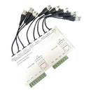 8CH Passive Video Balun CCTV Via Twisted Pairs BNC Male RJ45 Silver
