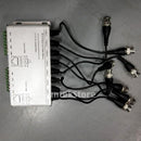 8CH Passive Video Balun CCTV Via Twisted Pairs BNC Male RJ45 Silver