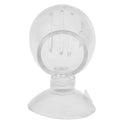 Aquarium Fish Tank Glass Feeding Cup Holder Oval Aquatic Feeder with Sucker