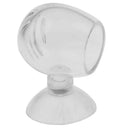 Aquarium Fish Tank Glass Feeding Cup Holder Oval Aquatic Feeder with Sucker