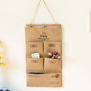 Wall Hanging Storage Bag Organizer Toy Cosmetic Key Socks Underwear Holder with 5 Pockets