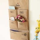 Wall Hanging Storage Bag Organizer Toy Cosmetic Key Socks Underwear Holder with 5 Pockets