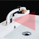 Alloy Automatic Sink Infrared Sensor Tap Touchless Handsfree Single Cold Water Tap Basin Faucet for Hotel School Home Department