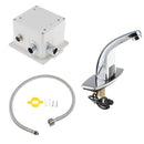 Alloy Automatic Sink Infrared Sensor Tap Touchless Handsfree Single Cold Water Tap Basin Faucet for Hotel School Home Department