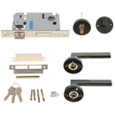 Set Mute Door Handle Lock Deadbolt Lever Door Lock For Wooden Doors Black