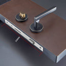 Set Mute Door Handle Lock Deadbolt Lever Door Lock For Wooden Doors Black