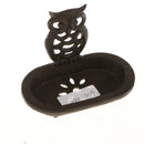 Rustic Cast Iron Owl Design Soap Holder Soap Dish Container for Home Farmhouse Hotel Decor