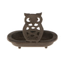 Rustic Cast Iron Owl Design Soap Holder Soap Dish Container for Home Farmhouse Hotel Decor