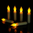 115mm LED Flameless Led Taper Candle Battery Powered Long Dinner Candles with Switch
