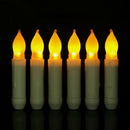 115mm LED Flameless Led Taper Candle Battery Powered Long Dinner Candles with Switch