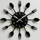 12H Display Clock Creative 3D 12x2inch Silent Slip Wall Clock Sticker Decal, 12inch Dia