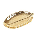 Pineapple Gold Plated Fruit Bowl Dish Food Tray Bowl Jewelry Case 3kg Leaf