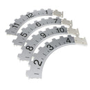 Creative 3D DIY Large Wall Art Rotary Gear Clock Mechanical Calendar for Living Room Home Decorations Silver