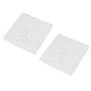 2x Self Adhesive Wall Door Hook Hanger for Towel Coat Hat Key Robe, Easy Removal & Strong Bearing