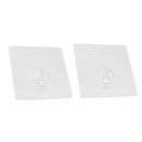 2x Self Adhesive Wall Door Hook Hanger for Towel Coat Hat Key Robe, Easy Removal & Strong Bearing