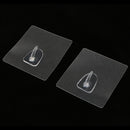 2x Self Adhesive Wall Door Hook Hanger for Towel Coat Hat Key Robe, Easy Removal & Strong Bearing