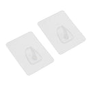 2x Reusable Strong Wall Hook Clothes Bag Bathroom Towel Hanger Holder 8x6cm