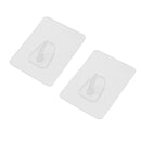 2x Reusable Strong Wall Hook Clothes Bag Bathroom Towel Hanger Holder 8x6cm