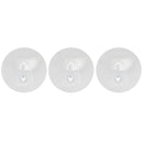3Pcs Round Clear Self Adhesive Hook Wall Door Hanger Reusable & Waterproof